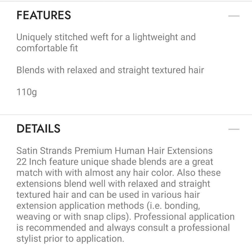 18" human hair extensions - Picture 6 of 6